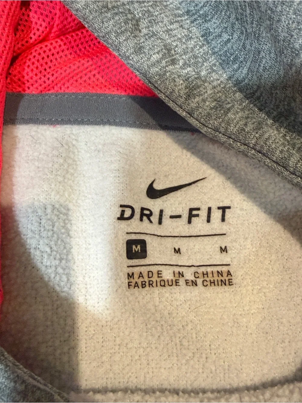 Nike Kids Grey Hoodie with Hot Pink & Black Swoosh